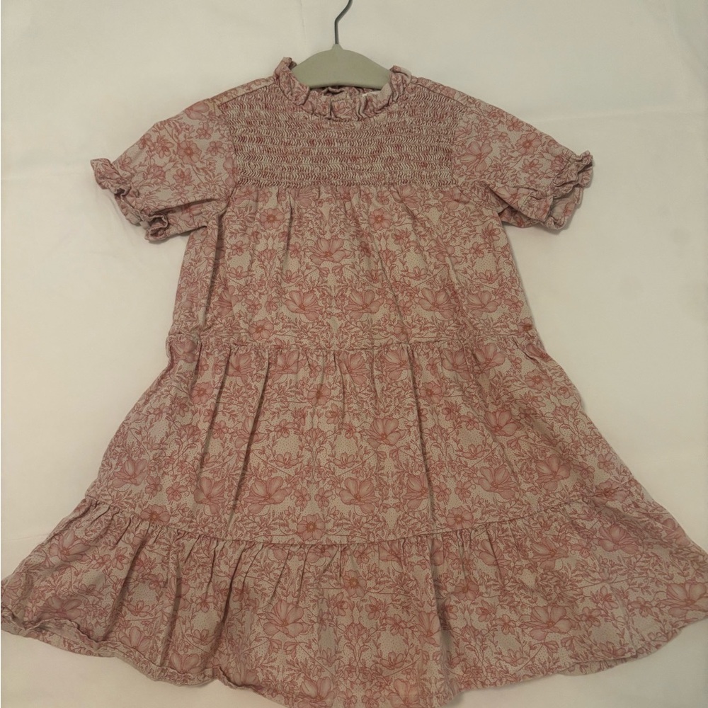 Adorable Pink Floral Kids Dress